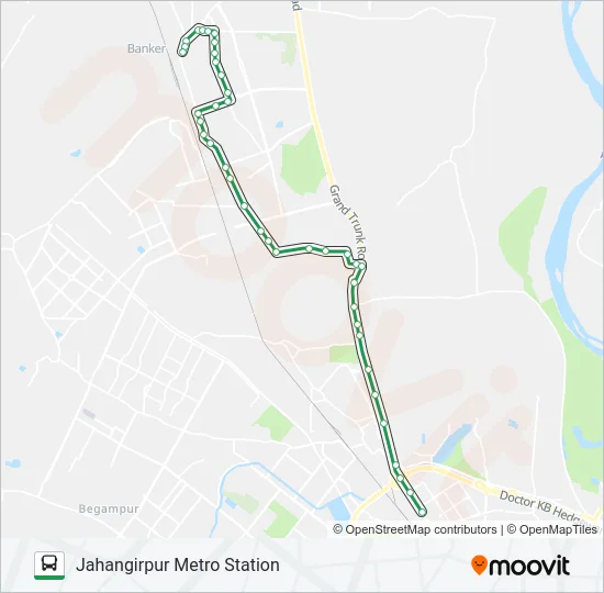 135 Bus Line Map