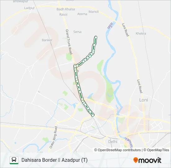 154 Bus Line Map