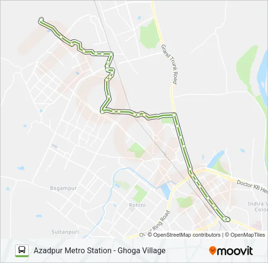 158 Bus Line Map