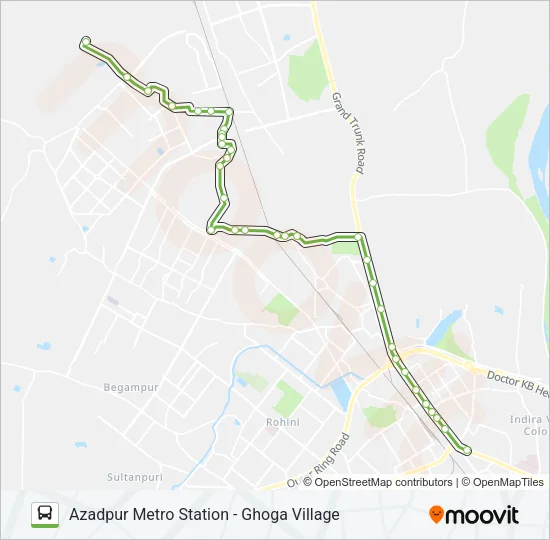 158 Bus Line Map