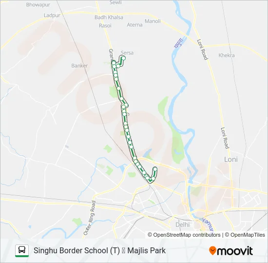 144A Bus Line Map