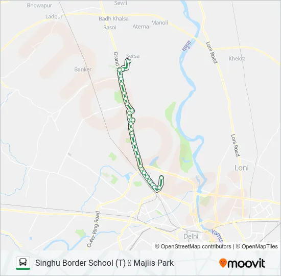 144A Bus Line Map