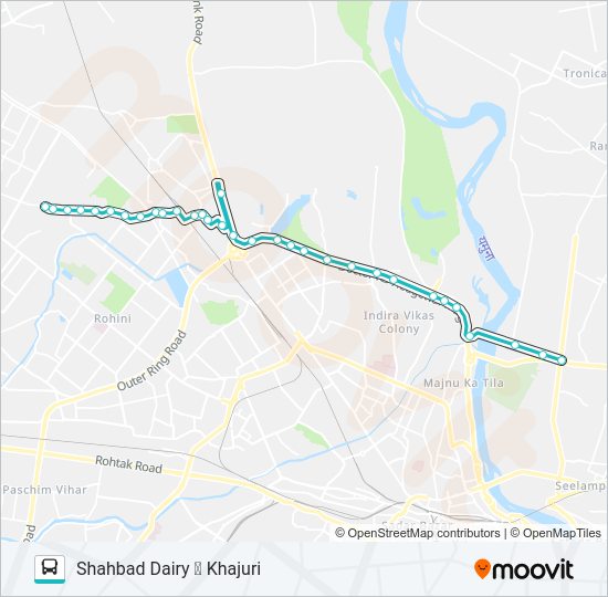 165A bus Line Map