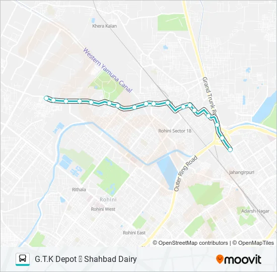 165 Bus Line Map