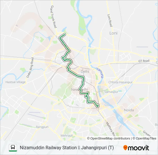 181A Bus Line Map