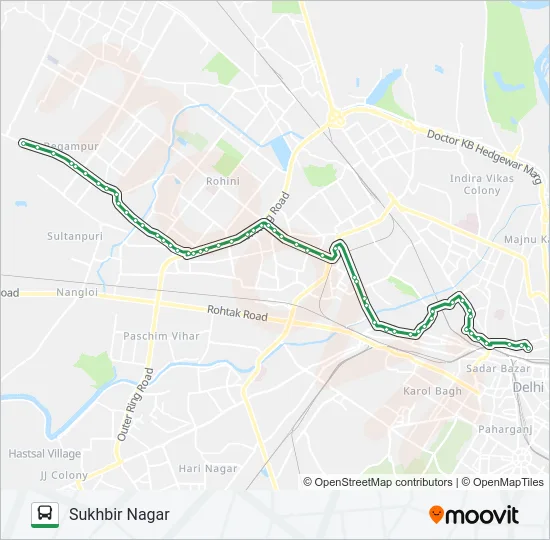 182A Bus Line Map