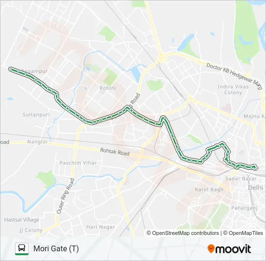 182A Bus Line Map