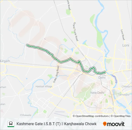 182A Bus Line Map