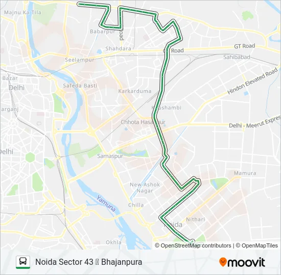 33 Bus Line Map