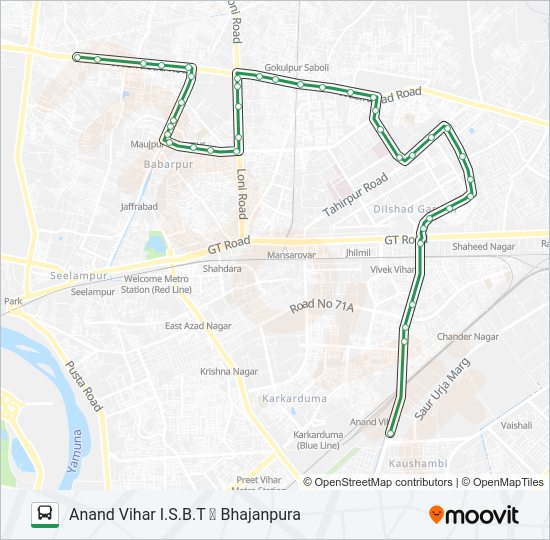 33 Bus Line Map
