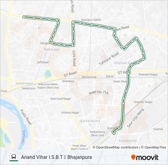 33 Bus Line Map