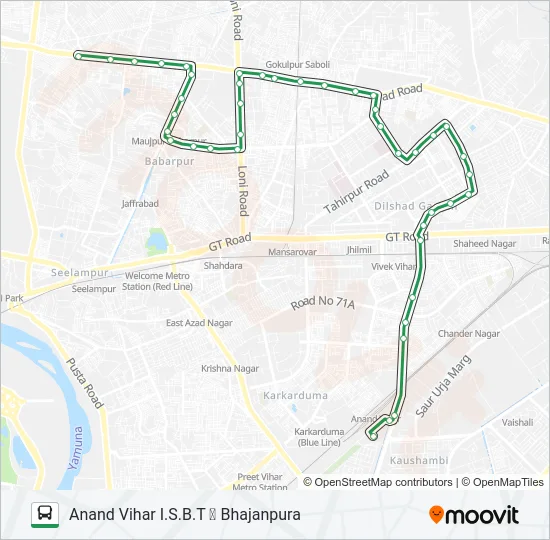 33 Bus Line Map