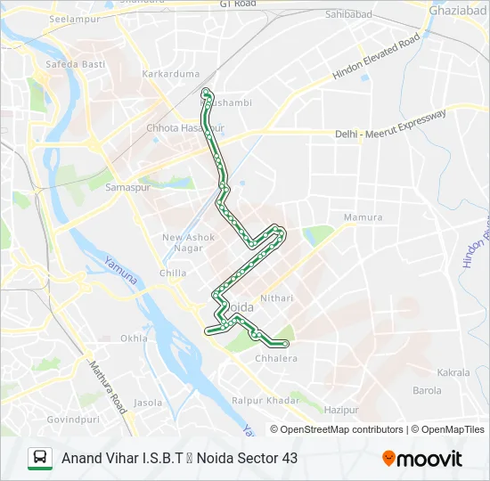 33 Bus Line Map