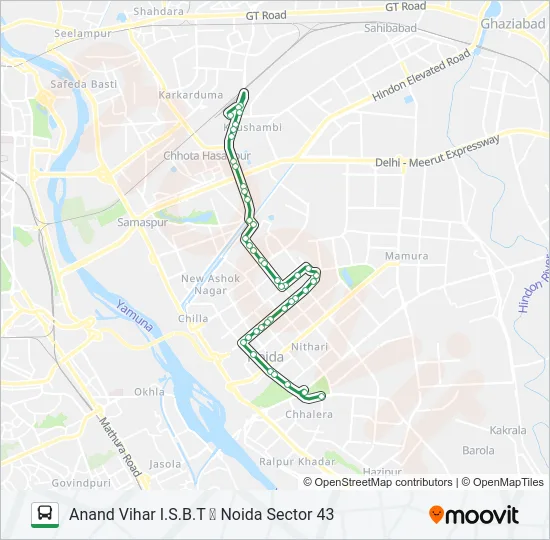 33 Bus Line Map
