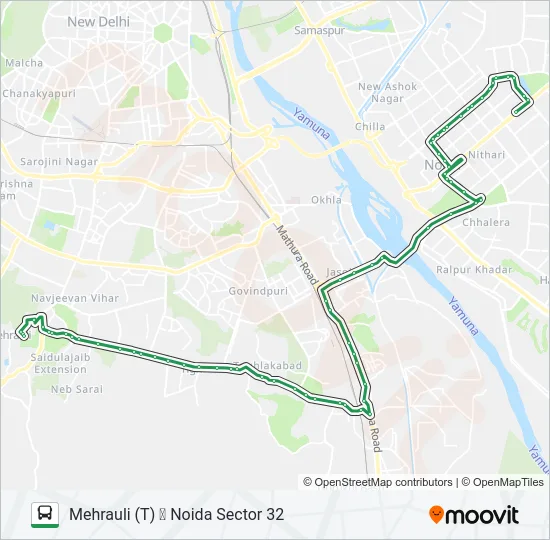 34 Bus Line Map