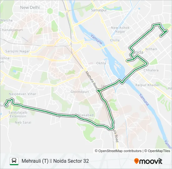 34 Bus Line Map