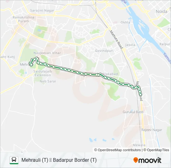 34 Bus Line Map
