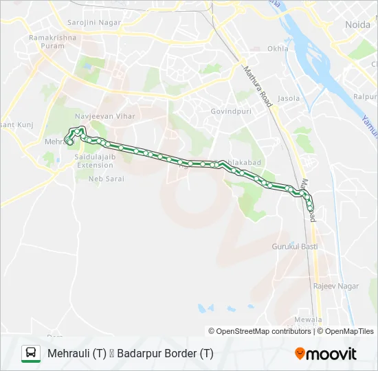 34 Bus Line Map
