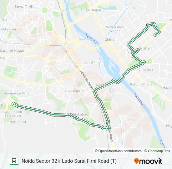 34 Bus Line Map