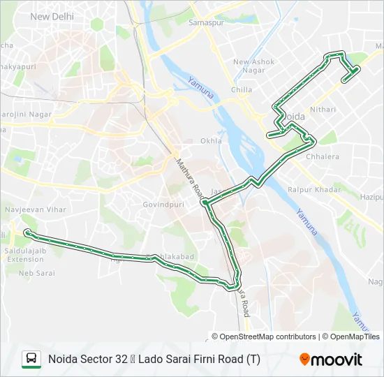 34 Bus Line Map