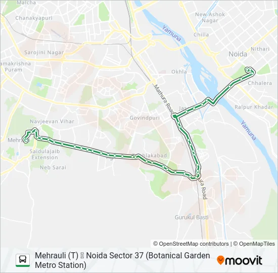34 Bus Line Map