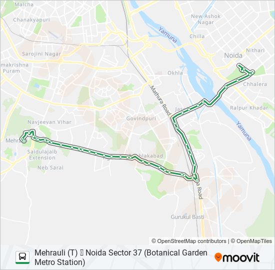 34 bus Line Map