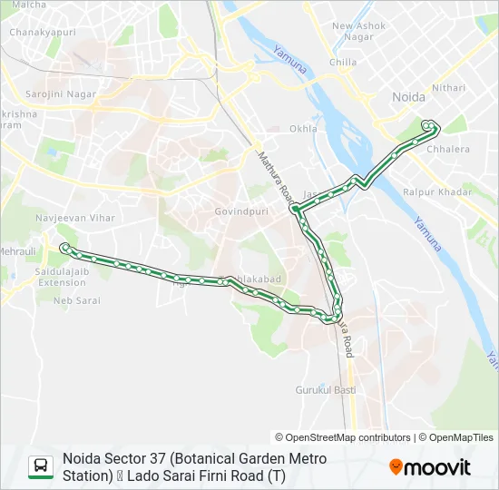 34 Bus Line Map