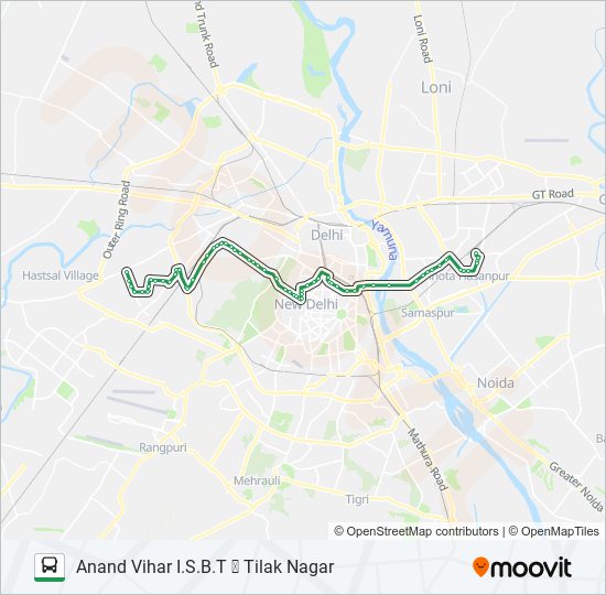 73 bus Line Map