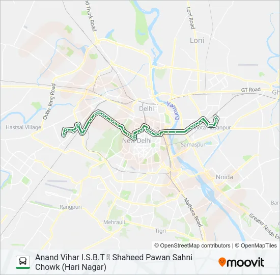 73 Bus Line Map