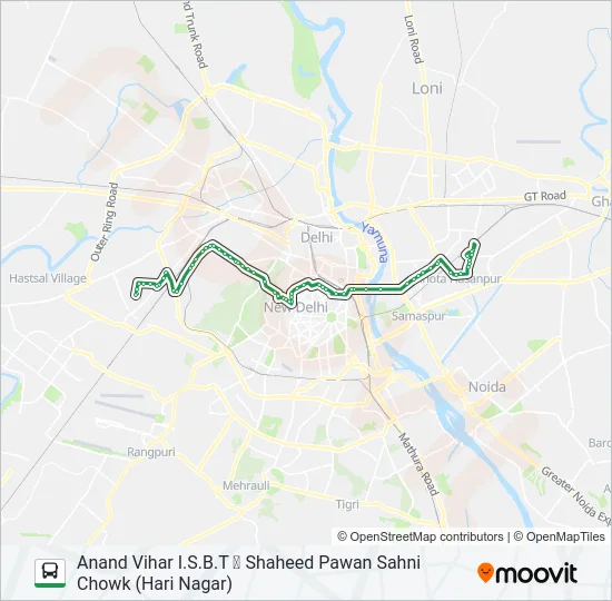73 Bus Line Map
