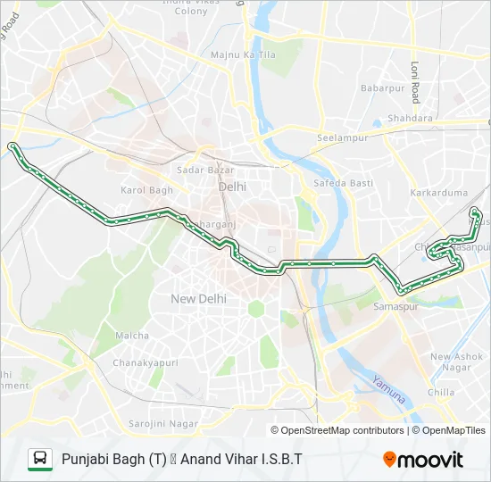 85 Bus Line Map