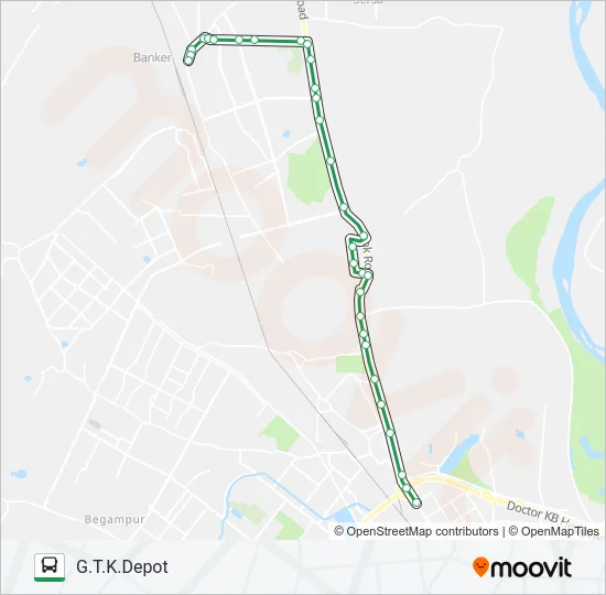 193 Bus Line Map
