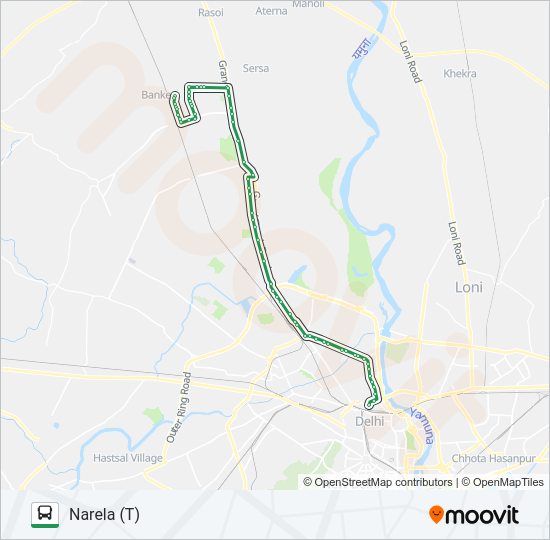 193 bus Line Map