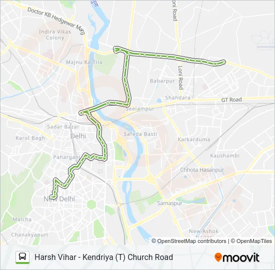 210 Bus Line Map