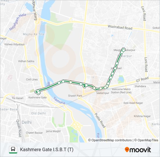 213 Bus Line Map