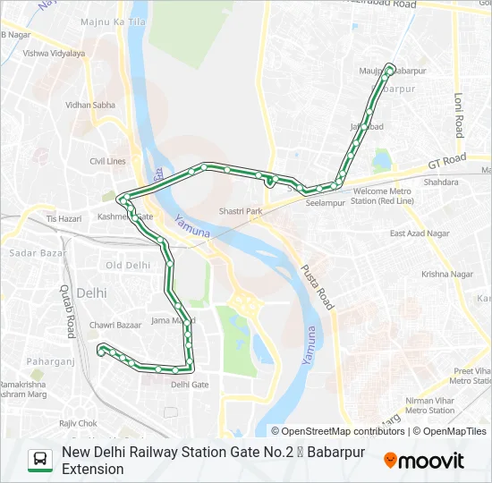 213 Bus Line Map