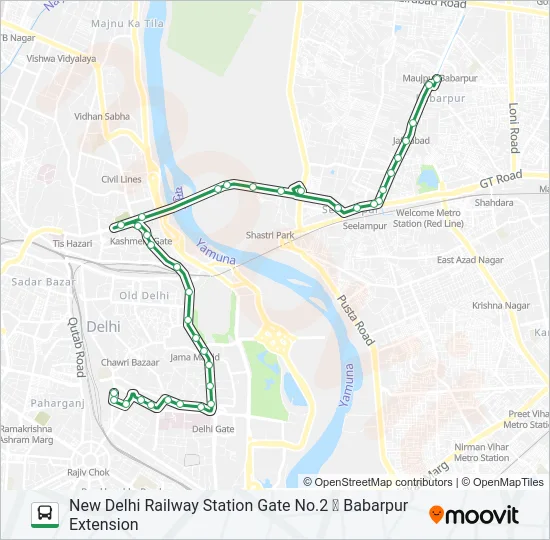 213 Bus Line Map