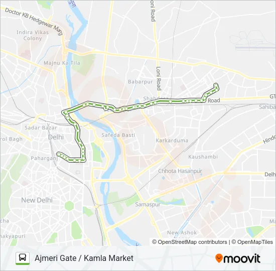 214 Bus Line Map