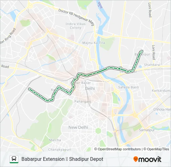 218 Bus Line Map