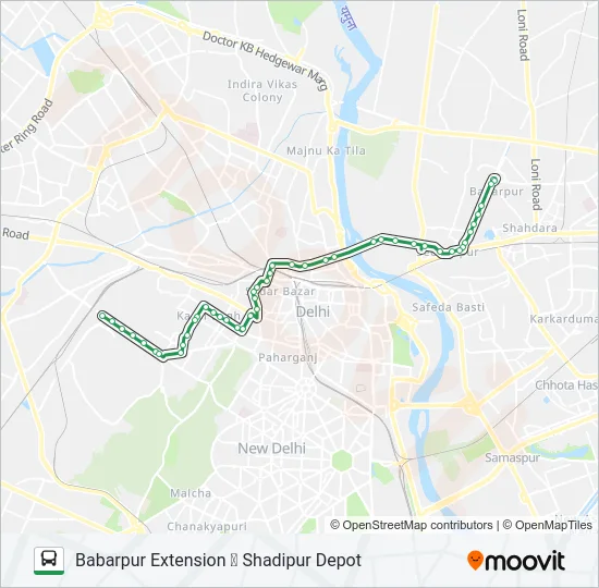 218 Bus Line Map