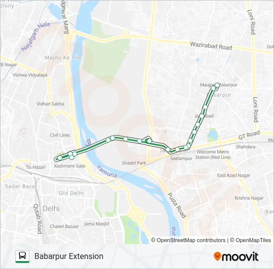 218 Bus Line Map