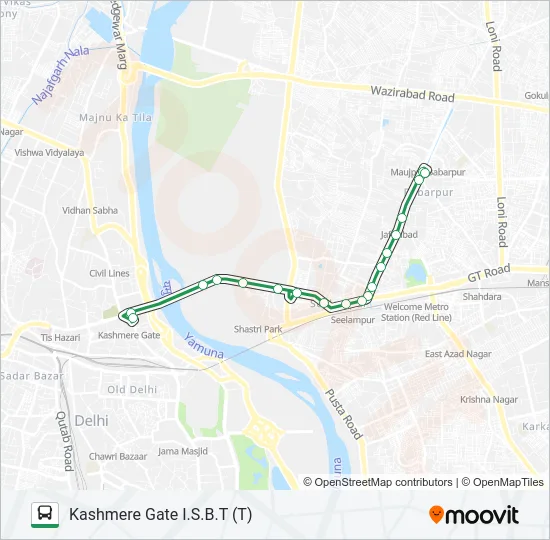 218 Bus Line Map