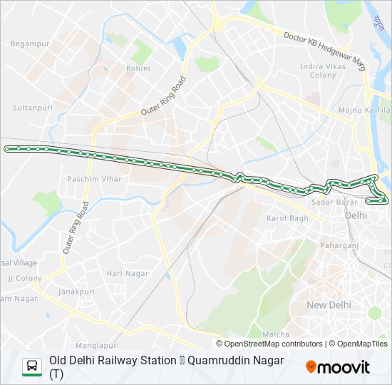 219 bus Line Map