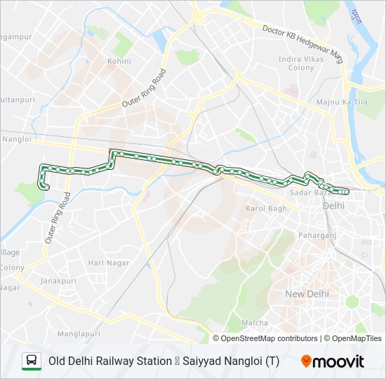 233 bus Line Map