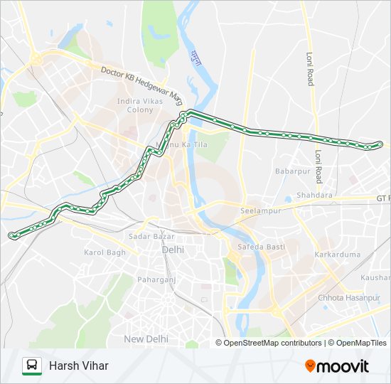 234 bus Line Map