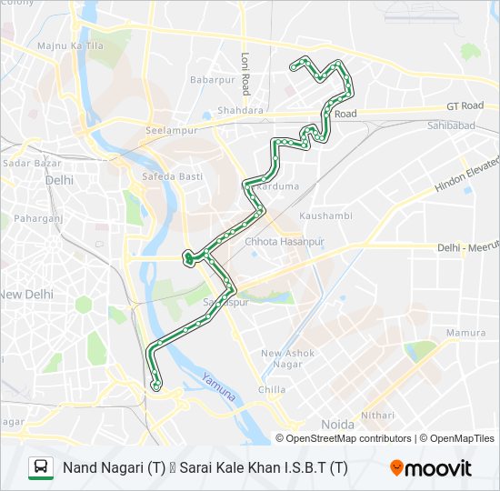 243 bus Line Map