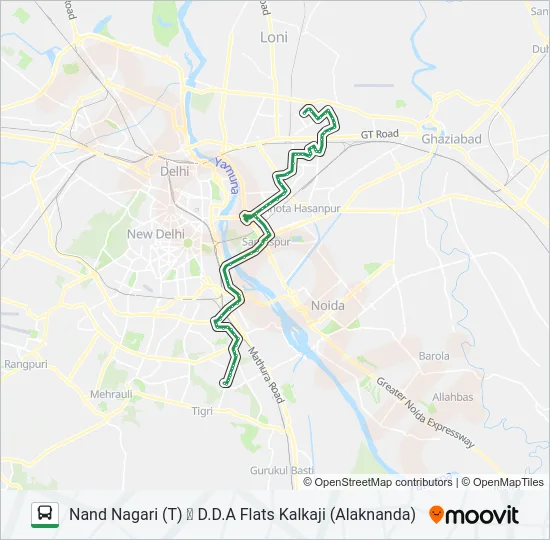 243 Bus Line Map
