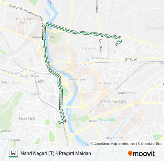244 Bus Line Map