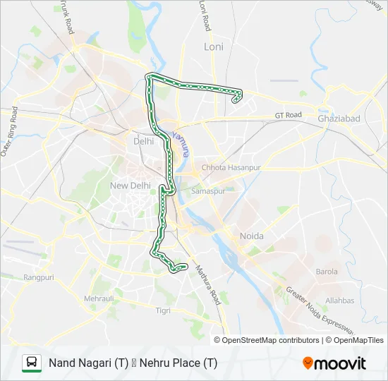 244 Bus Line Map