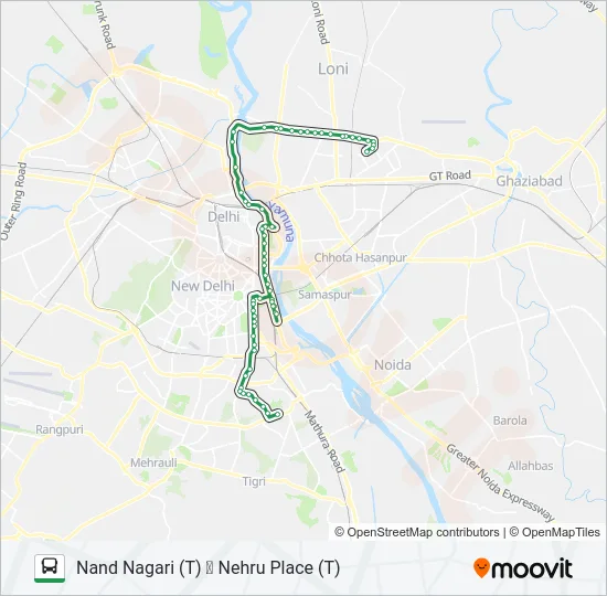 244 Bus Line Map